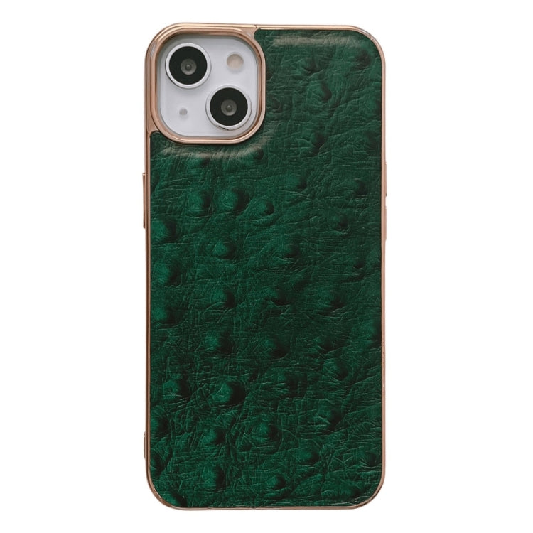 Custodia Nano in vera pelle con texture di struzzo, For iPhone 13 Pro, For iPhone 13 Pro Max, For iPhone 13, For iPhone 14 Plus, For iPhone 14 Pro Max, For iPhone 14 Pro