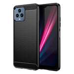 Custodia per telefono TPU in fibra di carbonio con trama spazzolata, For OnePlus 10T, For OnePlus ACE Pro, For T-Mobile REVVL 6 5G