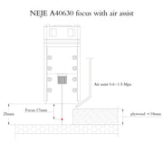 Incisore laser NEJE MASTER 3 Plus con modulo laser A40630, MASTER 3 Plus with A40630 (EU Plug), MASTER 3 Plus with A40630 (US Plug)