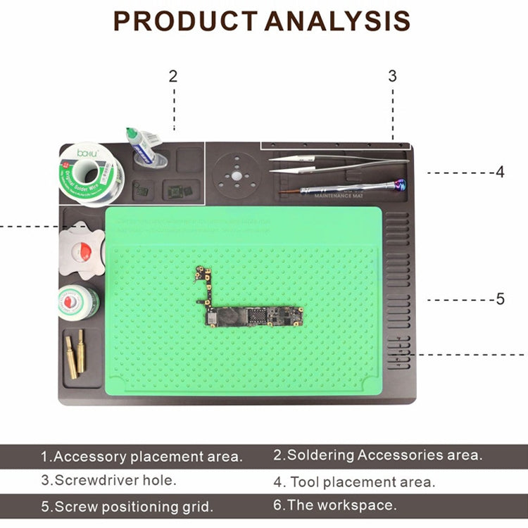 BAKU BA-696 2 in 1 Microscope Maintenance Isolation Pad, BA-696