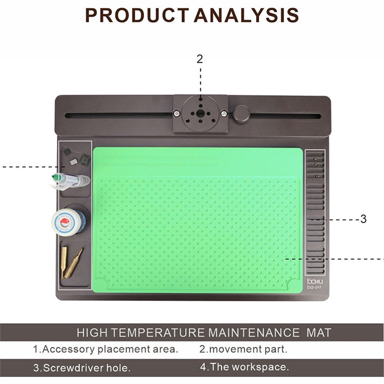 BAKU BA-697 2 in 1 Microscope Maintenance Isolation Pad, BA-697