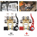 1 paio di terminali batteria per auto connettori cavi a disconnessione rapida, con chiave a L + terminale 40A + cuscinetto isolante, with L Wrench + 40A Terminal + Insulation Pad