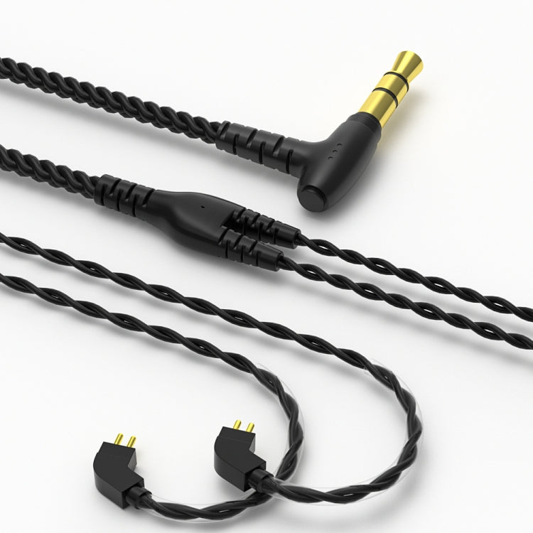 Cavo per auricolari a gomito da 3,5 mm originale in rame privo di ossigeno da 1,25 m CVJ V2, 0.75mm No Mic, 0.78mm No Mic, MMCX No Mic, 0.75mm with Mic, 0.78mm with Mic, MMCX with Mic
