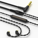 Cavo per auricolari a gomito da 3,5 mm originale in rame privo di ossigeno da 1,25 m CVJ V2, 0.75mm No Mic, 0.78mm No Mic, MMCX No Mic, 0.75mm with Mic, 0.78mm with Mic, MMCX with Mic