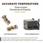 BAKU BA-9852 Saldatore per saldatura a pistola ad aria calda digitale ESD