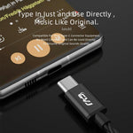 CVJ V6.TC Cavo per auricolari in rame privo di ossigeno con decodifica digitale di tipo C da 1,25 m, 0.75mm, 0.78mm, MMCX
