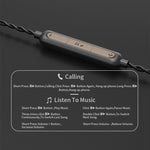 CVJ V6.TC Cavo per auricolari in rame privo di ossigeno con decodifica digitale di tipo C da 1,25 m, 0.75mm, 0.78mm, MMCX