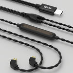 CVJ V6.TC Cavo per auricolari in rame privo di ossigeno con decodifica digitale di tipo C da 1,25 m, 0.75mm, 0.78mm, MMCX