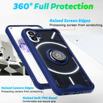 Custodia per telefono Q Shadow 1 serie TPU + PC con supporto ad anello, For Nothing Phone 1