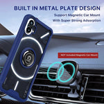 Custodia per telefono Q Shadow 1 serie TPU + PC con supporto ad anello, For Nothing Phone 1