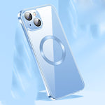 Custodia MagSafe per CD in vetro senza cornice, For iPhone 14, For iPhone 14 Plus, For iPhone 14 Pro, For iPhone 14 Pro Max