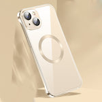 Custodia MagSafe per CD in vetro senza cornice, For iPhone 14, For iPhone 14 Plus, For iPhone 14 Pro, For iPhone 14 Pro Max