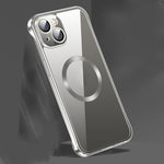 Custodia MagSafe per CD in vetro senza cornice, For iPhone 14, For iPhone 14 Plus, For iPhone 14 Pro, For iPhone 14 Pro Max