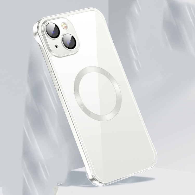 Custodia MagSafe per CD in vetro senza cornice, For iPhone 14, For iPhone 14 Plus, For iPhone 14 Pro, For iPhone 14 Pro Max