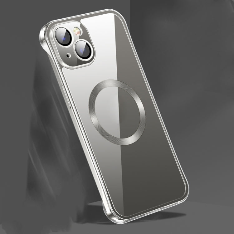 Custodia MagSafe per CD in vetro senza cornice, For iPhone 14, For iPhone 14 Plus, For iPhone 14 Pro, For iPhone 14 Pro Max