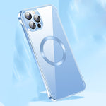 Custodia MagSafe per CD in vetro senza cornice, For iPhone 14, For iPhone 14 Plus, For iPhone 14 Pro, For iPhone 14 Pro Max