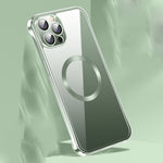 Custodia MagSafe per CD in vetro senza cornice, For iPhone 14, For iPhone 14 Plus, For iPhone 14 Pro, For iPhone 14 Pro Max