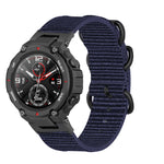 Cinturino per orologio in nylon con fibbia nera a tre anelli, For Amazfit T-Rex / T-Rex Pro / Ares