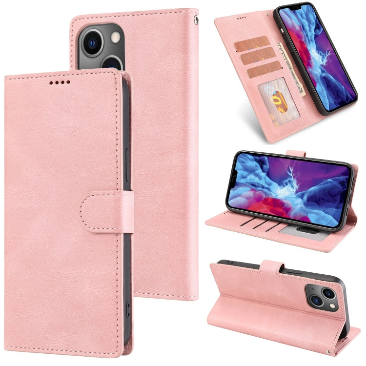 Custodia in pelle Fantasy Classic Skin-feel Texture pelle di vitello, For iPhone 14, For iPhone 14 Plus, For iPhone 14 Pro, For iPhone 14 Pro Max
