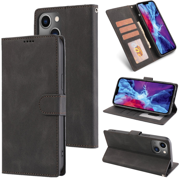 Custodia in pelle Fantasy Classic Skin-feel Texture pelle di vitello, For iPhone 14, For iPhone 14 Plus, For iPhone 14 Pro, For iPhone 14 Pro Max