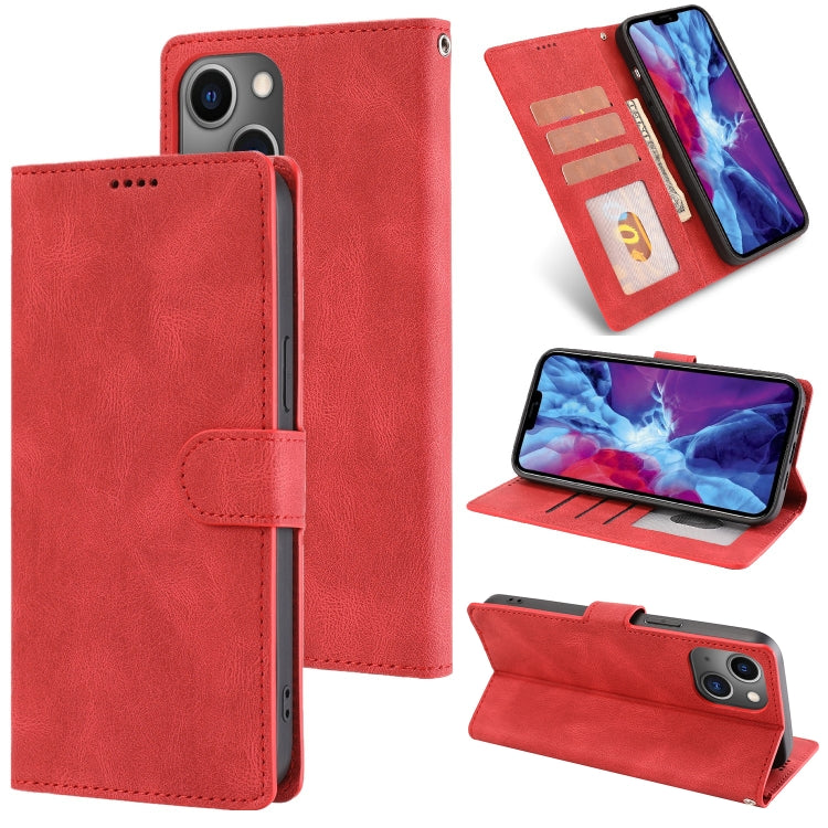 Custodia in pelle Fantasy Classic Skin-feel Texture pelle di vitello, For iPhone 14, For iPhone 14 Plus, For iPhone 14 Pro, For iPhone 14 Pro Max