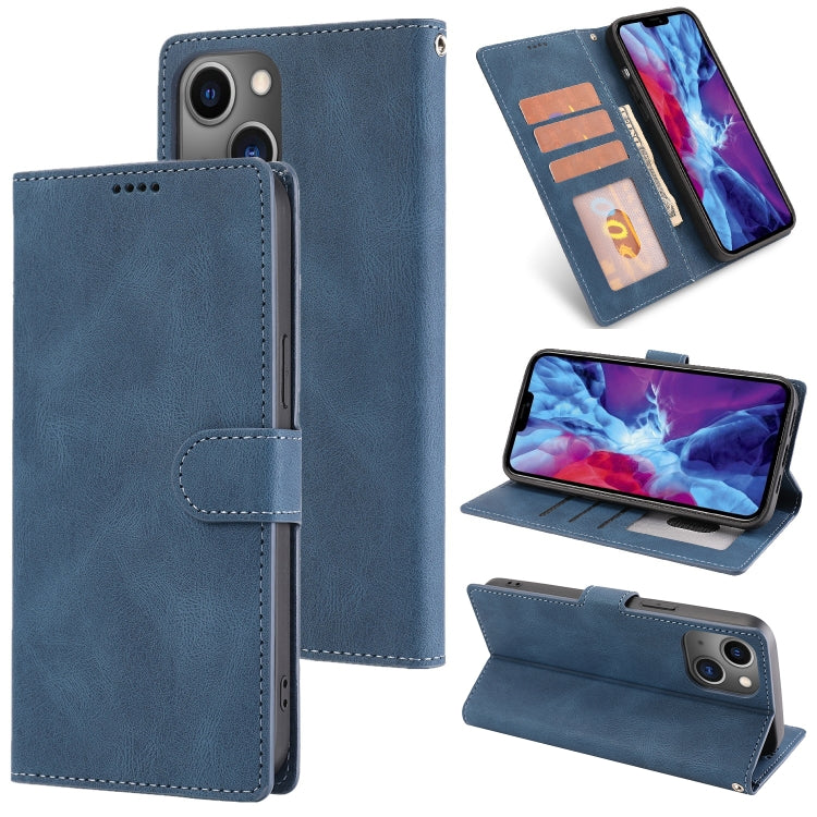 Custodia in pelle Fantasy Classic Skin-feel Texture pelle di vitello, For iPhone 14, For iPhone 14 Plus, For iPhone 14 Pro, For iPhone 14 Pro Max