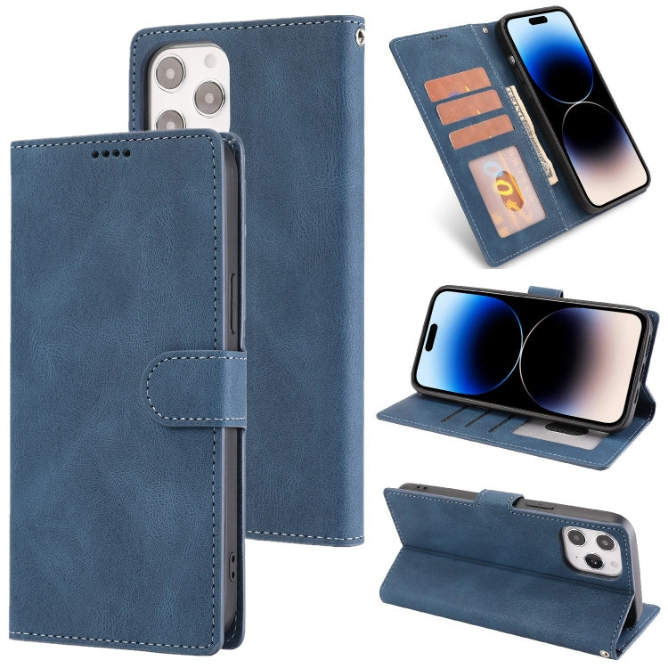 Custodia in pelle Fantasy Classic Skin-feel Texture pelle di vitello, For iPhone 14, For iPhone 14 Plus, For iPhone 14 Pro, For iPhone 14 Pro Max