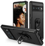 Custodia per telefono resistente agli urti con cavalletto ad anello, For Google Pixel 7 Pro