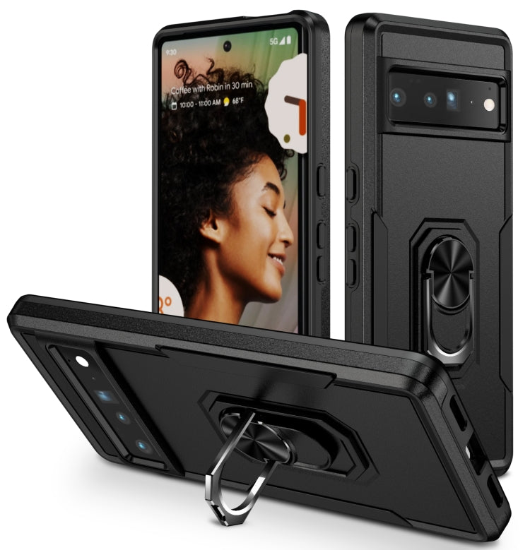 Custodia per telefono resistente agli urti con cavalletto ad anello, For Google Pixel 7 Pro