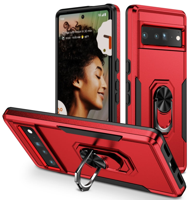 Custodia per telefono resistente agli urti con cavalletto ad anello, For Google Pixel 7 Pro