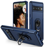 Custodia per telefono resistente agli urti con cavalletto ad anello, For Google Pixel 7 Pro