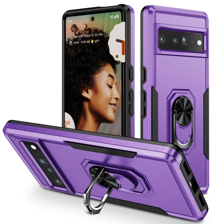 Custodia per telefono resistente agli urti con cavalletto ad anello, For Google Pixel 7 Pro