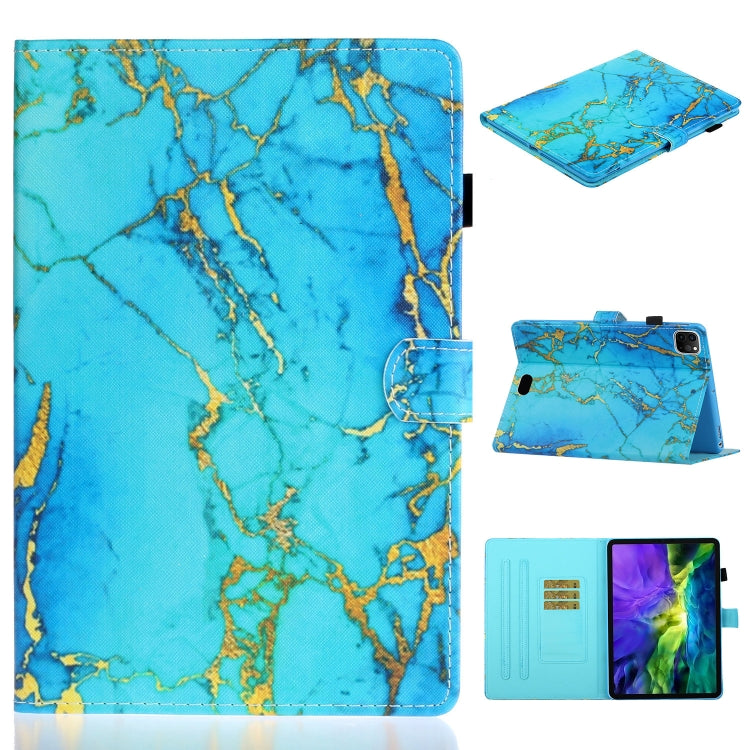 Custodia in pelle piatta sinistra e destra verniciata con funzione sleep, slot per schede e fibbia, striscia antiscivolo e staffa, For iPad Pro 11 inch 2020