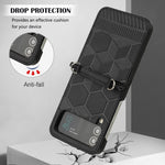 Custodia per telefono in pelle con trama di calcio, For Samsung Galaxy Z Flip3 5G, For Samsung Galaxy Z Flip4