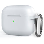 Custodia protettiva per auricolari wireless ispessimento in silicone con gancio, For AirPods Pro 2