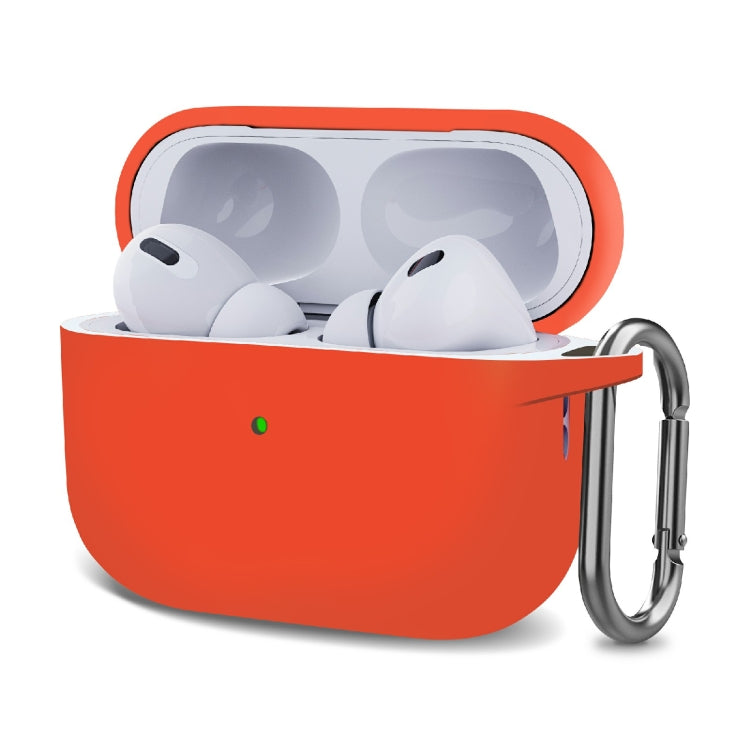 Custodia protettiva per auricolari wireless ispessimento in silicone con gancio, For AirPods Pro 2