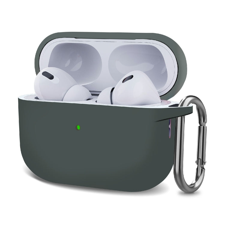 Custodia protettiva per auricolari wireless ispessimento in silicone con gancio, For AirPods Pro 2