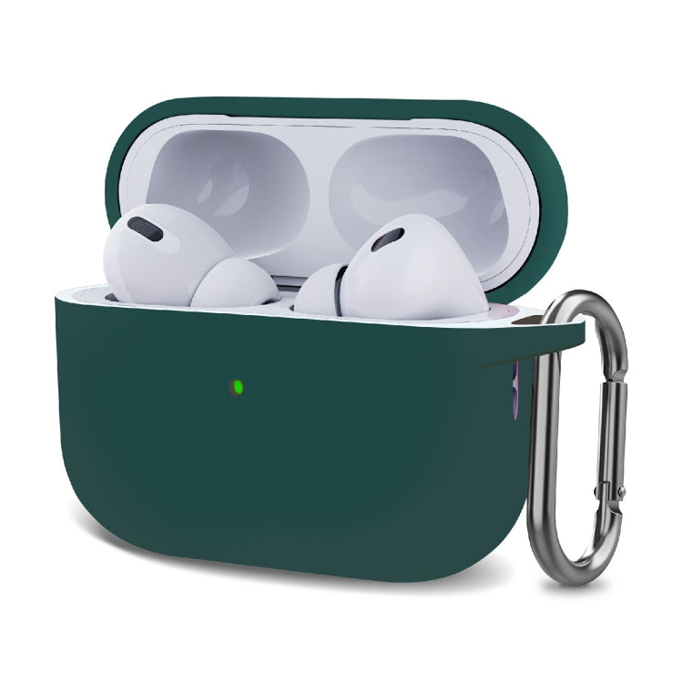 Custodia protettiva per auricolari wireless ispessimento in silicone con gancio, For AirPods Pro 2