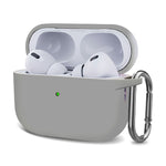 Custodia protettiva per auricolari wireless ispessimento in silicone con gancio, For AirPods Pro 2