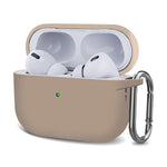 Custodia protettiva per auricolari wireless ispessimento in silicone con gancio, For AirPods Pro 2