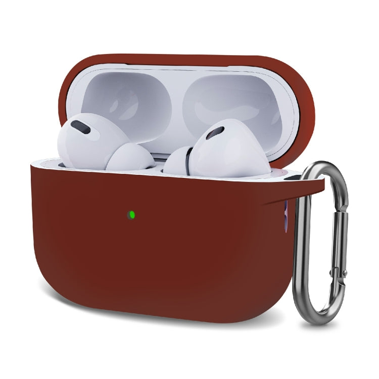 Custodia protettiva per auricolari wireless ispessimento in silicone con gancio, For AirPods Pro 2
