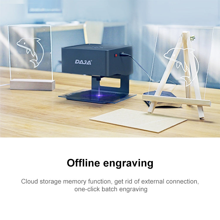 DAJA DJ6 Mini Laser CNC Macchina per incidere fai da te, DJ6 Mini Laser UK Plug, DJ6 Mini Laser EU Plug, DJ6 Mini Laser US Plug