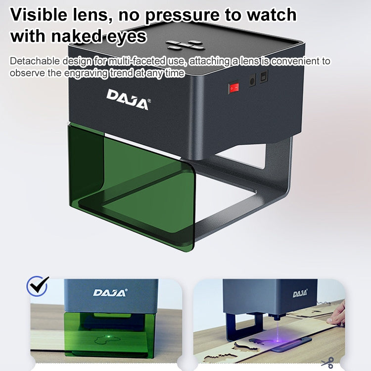 DAJA DJ6 Mini Laser CNC Macchina per incidere fai da te, DJ6 Mini Laser UK Plug, DJ6 Mini Laser EU Plug, DJ6 Mini Laser US Plug