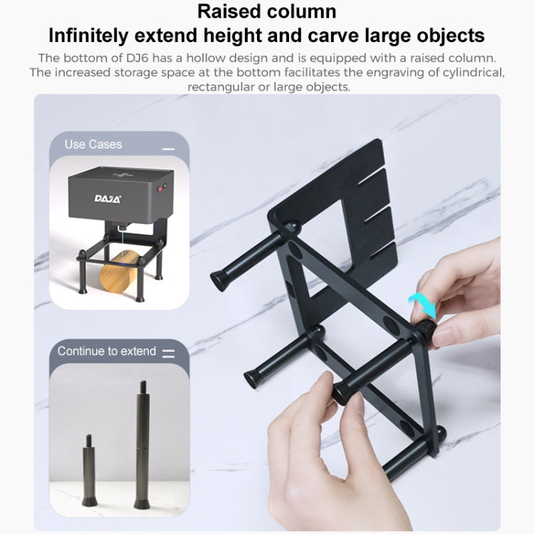 DAJA DJ6 Mini Laser CNC Macchina per incidere fai da te, DJ6 Mini Laser UK Plug, DJ6 Mini Laser EU Plug, DJ6 Mini Laser US Plug