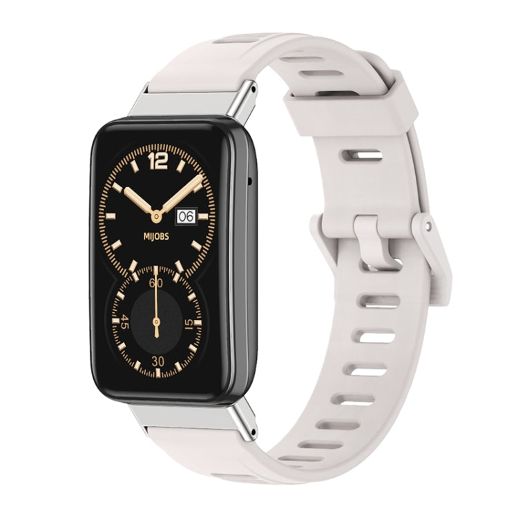 Cinturino per orologio in TPU con foro piatto Mijobs, For Xiaomi Mi Band 7 Pro
