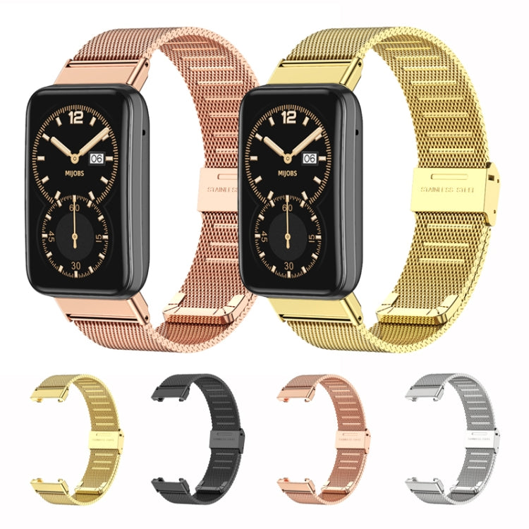 Cinturino per orologio in acciaio inossidabile con fibbia Milano Mijobs, For Xiaomi Mi Band 7 Pro