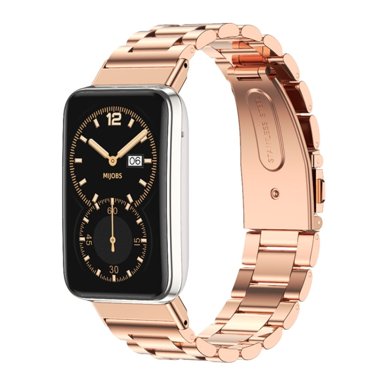 Cinturino per orologio in acciaio inossidabile con tre sfere in metallo Mijobs, For Xiaomi Mi Band 7 Pro