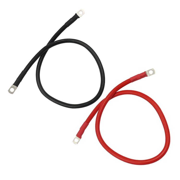 Cavo inverter per batteria in rame puro rosso + nero da 50 cm per auto, 10AWG 6-5, 8AWG 10-6, 6AWG 25-8, 6AWG 25-10
