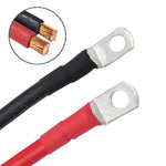 Cavo inverter per batteria in rame puro rosso + nero da 50 cm per auto, 10AWG 6-5, 8AWG 10-6, 6AWG 25-8, 6AWG 25-10
