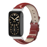 Cinturino per orologio in pelle bovina con strato superiore in vera pelle Mijobs, For Xiaomi Mi Band 7 Pro